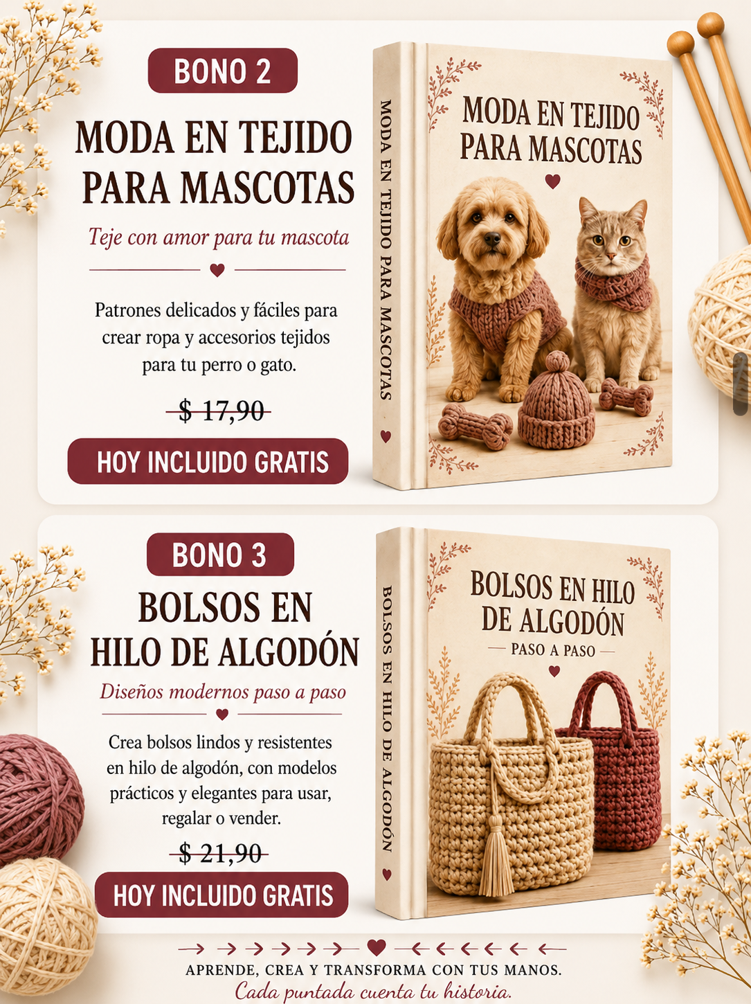 Bônus da Bíblia do Tricô com Duas Agulhas